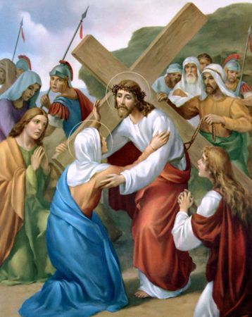 jésus rencontre sa mère chemin croix