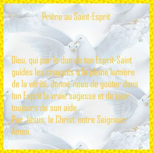 priere au saint esprit